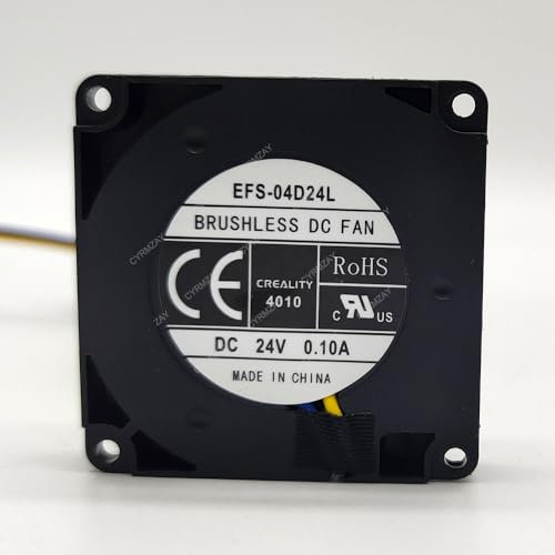 CYRMZAY Ventilador Compatible para EFS-04D24L 24V 0.10A 4010 2-Wire cooling Ventilador
