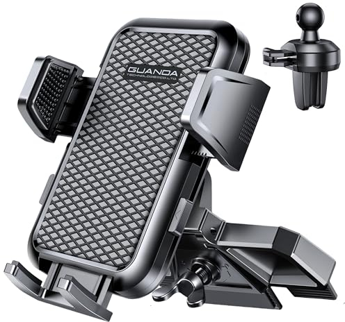 Porte Telephone Voiture CD, Support Téléphone Voiture Stable Fente CD, Support Portable Automobile Réglable, Universel Attache Téléphone Voiture Rotatif 360° Pour iPhone Samsung Xiaomi Smartphones