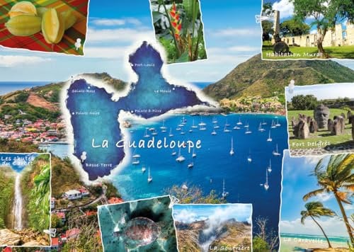 Nathan - Puzzle 1000 Teile - Postkarte Guadeloupe - Erwachsene und Kinder ab 14 Jahren - Hochwertiges Puzzle - Flucht Kollektion - 12000910