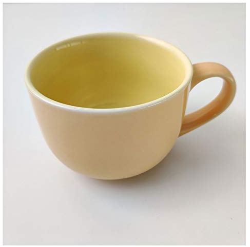 KKXXYQFC Tasses à café Tasse à gros ventre personnalisée Tasse de petit-déjeuner créative Tasse de boisson chaude en céramique de couleur pure Cadeau pour les employés de bureau ou la famille 350 pour