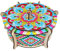 Klassische Mandala Diamond Painting Schmuckkästchen Aufbewahrungsbox DIY Diamant Malerei Schmuckaufbewahrung Holz Organizer Box Geschenke (S)