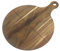 Pizzateller 33cm Holz (2er-3er-4er Set) - Platzteller, Pizzabrett Mit Griff, Groß, Rund, Pizza Holzbrett, Servierteller, Schneiderbrett, Servierbrett (Akazie)