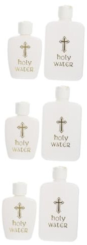 Cabilock 3 Set Bottiglia Per L'Acqua Santa Contenitore Per Bottiglie D'Acqua Bottiglie D'Acqua Riutilizzabili Bottiglie Di Plastica Piccole Bottiglie Bomboniere Per Matrimoni 2 pezzi * 3