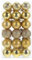 Amosfun 36St Weihnachtskugeln Christbaum anzuchtset christbaumkugeln Weihnachtsbaum hängende Kugel Weihnachtskugelverzierung bruchsichere Baumkugel Feiertagsballdekor Plastik Golden