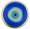 Gift Company Love Plates, Glasteller S, blaues Auge, rund, blau, 10x0,8x10cm