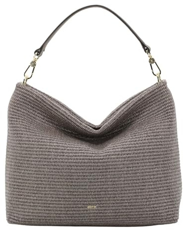 Abro Schultertasche Handtasche Fabric Raffia Hobo Bag Kaia Tope taupe