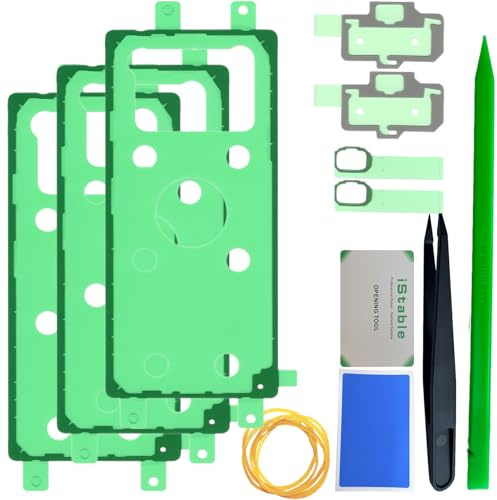 iStable Back Cover Adhesive Tape Compatible with Samsung Galaxy Note 9 Rear Battery Door Housing Replacement Sticker Strips SM-N960F/DS (3 Pack)