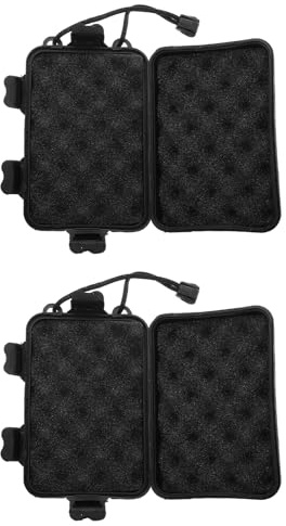 VALICLUD PE, Boîte de Rangement pour Pointes de Flèches, Noir Lot de 2 | Compacte et Légère, Résistante aux Intempéries, pour Transport de Tête, Chasse et Tir Extérieur