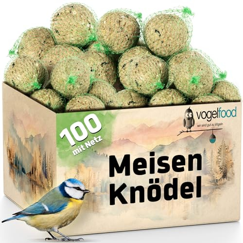 Vogelfood 100 Meisenknödel mit Netz Marke Vogelfood Vogelfutter Fettfutter
