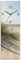 ARTLAND Wanddeko Wanduhr ohne Tickgeräusche Glas Quarzuhr 20x60 cm Rechteckig Lautlos Strand Nordsee Meer Landschaft Küste Meer Maritim S9ZI