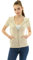 AmélieBoutik Women Hoodie Zip Up Short Sleeve Jacket (Beige Small 8/10)