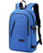 Anti-Theft Laptop Backpack,15.6Inch Business Travel Backpack Bag with Lock with USB Charging, Water Resistant College School Computer Rucksack Work Backpack Gift for Mens Womens Blue