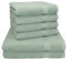 Betz Premium Handtuch-Set - 6 teiliges Handtücher-Set - 2X Duschtücher - 4X Handtücher - 50x100 cm - heugrün