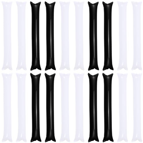 Tomaibaby 24Pcs Inflatable Cheering Stick Bam Bam Thunder Sticks Cheerleading Cheering Sticks Concert Sports Cheer Stick Party Supplies
