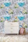 LZH-LP Self-Adhesive Wallpaper Paper for Wall Modern Vinyl Wallpaper Peel & Stick Wallpaper Art Design Square Ocean Narcissus Shark Stitching Wallpaper Shelf Paper for Wall Decal