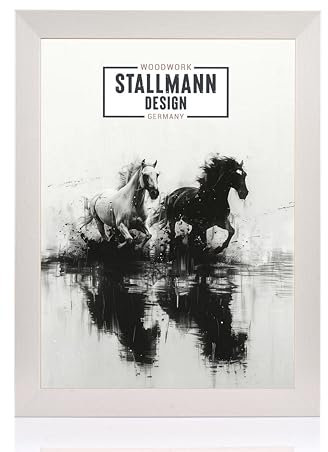 Stallmann Design Bilderrahmen 'Reno' | Größe: 80x100cm | Farbe: Alu | 40 mm starke Rahmen-Breite