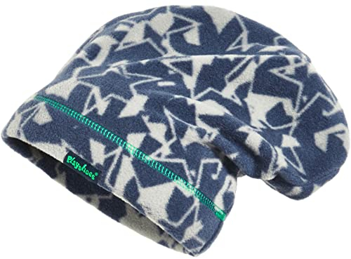 Playshoes Unisex Kinder Fleece-Mütze Wintermütze, Beanie Sterne, 55cm