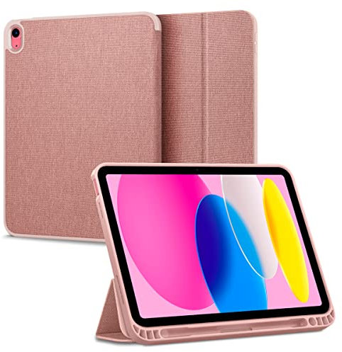 Spigen Urban Fit Hülle Case kompatibel mit iPad 10 Generation 2022 10,9 Zoll -Rosegold