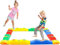 Balance-Trittsteine ​​für Kinder, 8 Stück, rutschfeste Schwebebalken, Balance-Blöcke, Fitnessgeräte für Kinder für drinnen und draußen, fördert Gleichgewicht, Koordination und Kraft