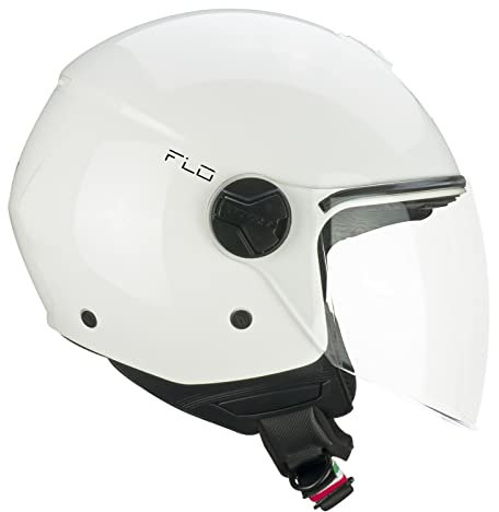 CGM Casco open face, 167A FLO MONO Bianco lunga, XXS