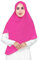 Lina & Lily Premium Chiffon Damen Muslim Hijab Kopftuch Schal Quadrat 145 x 145cm (Neon Rosa)