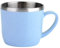 Stainless Steel Coffee Cup,Double Wall Layer Wheat Straw Cup Stainless Steel Reusable Cup for Hot & Cold Drinks for Home and Outdoor(Blue)