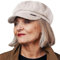Frauen Newsboy Caps Vintage Wolle Französisch Beret Hüte Taxifahrer Visier Achteckige Kappe (Khaki)