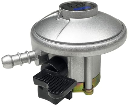 marko Heating Universal Gas Regulator 28Mbar Butane Calor Bottle 21mm Fitting Cylinder Clip On Patio Gas Pipe Canister