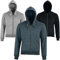 Sudadera con Capucha Moto Racing para Hombre Tejido de aramida, Chaqueta protegida para Motocicleta, Elegante Sudadera con Capucha, Forro Protector, aprobación CE (Small, Negro (Charcoal))
