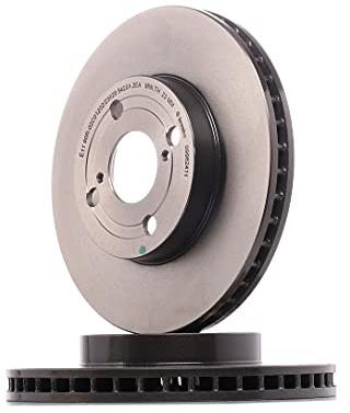 BREMBO 2x Bremsscheibe 09.9824.11 Ø255mm, Innenbelüftet | Kompatibel mit: TOYOTA COROLLA, COROLLA Kombi, COROLLA Stufenheck
