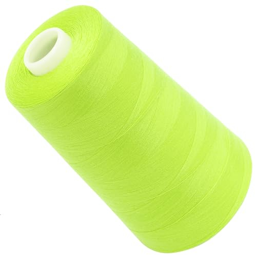 AERZETIX - C72735 - Nähgarnkonus 120 (40/2) 4000 m - aus polyester - konfektion, kurzwaren, garn, kordel, schnur, nähen, kleidung, faden - farbe gelb - grün - neon