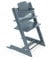 Stokke Tripp Trapp Hochstuhl, Fjord Blue - Inklusive Stuhl + Baby Set2 für Kinder von 6-36 Monaten - Verstellbar, ergonomisch & leicht zu reinigen