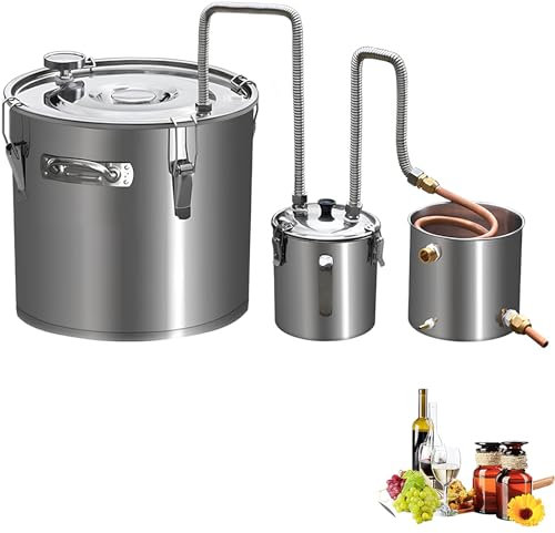 GUUFUFA Sistema di Produzione di Birra per fornelli Domestici 8,7 galloni Pentola per Birra all-in-One Home Beer Brewer Forniture per la Produzione di Birra in Acciaio Inossidabile