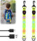 LED Blinklicht Schulranzen,2 Stück Aufladbar Sicherheit Licht für Kinder Schulranzen,LED Blinklicht mit Buntem Licht,Reflektierende Lichtband Reflektor Anhänger für Schulranzen,Rucksack,Laufen,Joggen