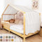 lilimaus Hausbett Himmel [in 12 Farben] Betthimmel Hausbett aus 100% Baumwolle Musselin - Stoffhimmel für Hausbett Deko Mädchen & Jungen - Himmel für Hausbett Kinder - Bett Vorhang Kinderbett