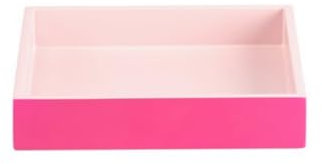 Gift Company Spa, Tablett, S, quadratisch (19x19x3,5cm),2 farbig, Shiny pink/matt rosa, 19x19x3,5cm
