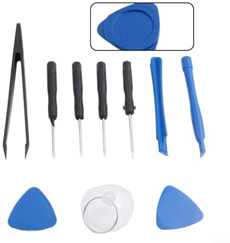 Complete Toolkit 10pcs of Pry Bars, Screwdrivers & Tweezers for Effective Phone & Computer Repairs