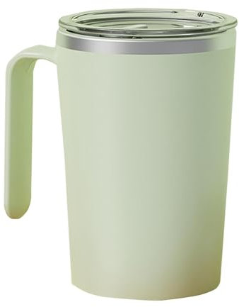 WKAYsIV Self Stirring Mug Rechargeable Auto Magnetics Coffee Mug with Stir Bar Electrics Stainless Steel Self Mixing Coffee Cup Suitable for Home Offices Coffee Milk Cocoa Hot Chocolate (Green)