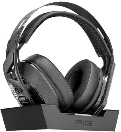 Cuffie da gioco e stazione base Bluetooth, connessione 2,4 GHz autonomia 60 ore ufficiale Playstation 5 compatibile con PC RIG900