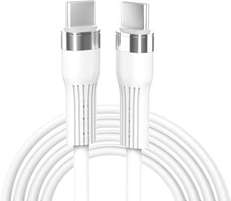 Ruilezyo 100W USB-C auf USB-C Kabel [2M] QC 3.0 Schnellladekabel, 480 Mbit/s Geschwindigkeit, USB-IF-Zertifiziert, für Apple iPhone 17/16/15, iPad, Samsung Galaxy, Tablets, Laptops, Geräte usw