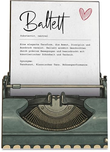 Generisch Holz-Papier Karte XVIII (Definition Ballett)