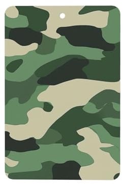 Auto-Lufterfrischer, 4 Stück, zum Aufhängen, Duftkarten für Aromatherapie-Tabletten, Camouflage-Muster
