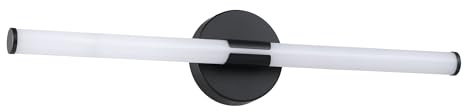 Eglo LED Mirror Light Ramola, Bathroom lamp, Metal and White Plastic, Black | warm to cool white, IP44, 60 cm long