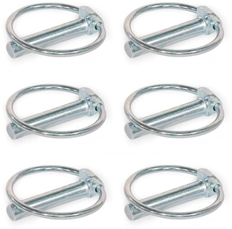 Ganter Normelemente | Klappstecker/Klappsplinte | 6 Stück | Stahl | Breite Stecker: 4,5mm; Länge Stecker: 40mm | GN 1023-ST-4,5-40-A