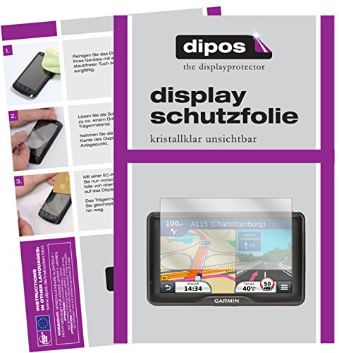 dipos I 3x Screen Protector compatible with Garmin dezl 760 LMT-D Protection Films clear