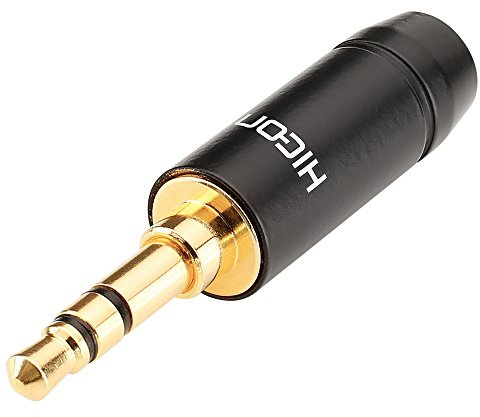 HICON Connector 3,5mm Mini Klinkenstecker Male Stereo zum löten schmale Bauform - HI-J35S05