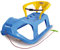 JAMARA 460367 - Snow Play Schlitten mit Lehne Snow-Star 90cm - Rückenlehne inkl. Sicherheitsband, ergonomischer Sitz, Metallkufen, Kippschutz, robuster Kunststoff, Seil mit Griff zum Ziehen, 3KG, blau