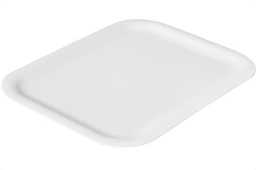 SmartStore Recycled Plastic Storage Basket Lid - White - One size lid - Fits SmartStore Recycled Baskets: 6L, 10L, 13L - Stackable and Nestable - L38 x W28 x H1 cm