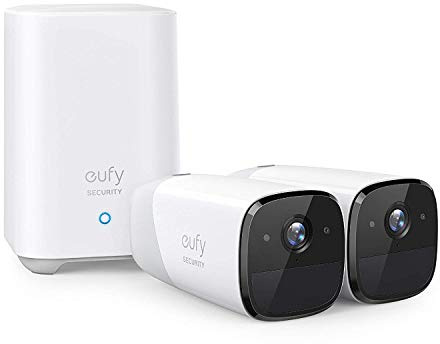 eufy Security eufyCam 2 Wireless Home Security Camera System,365-Day Battery Life, HD 1080p, IP67 Weatherproof, Night Vision, Compatible with Amazon Alexa, 2-Cam Kit,No Monthly Fee