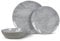 Kampa Dometic Marble - Vajilla de melamina de 12 piezas